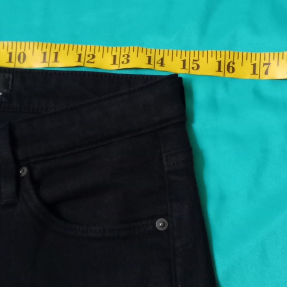 AG BLACK SLIM STRAIGHT CUFFED, SIZE 28 - Picture 6 of 14